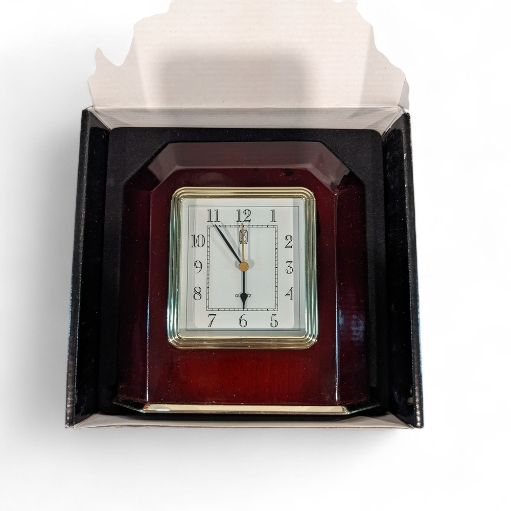 Vintage Paul Sebastian Wood Mantle Clock - Picture 5 of 7